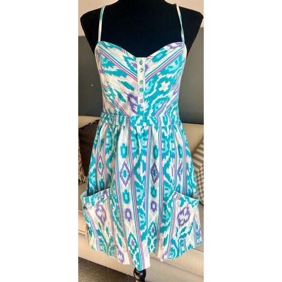 AMERICAN EAGLE - TRIBAL PATTERN SUNDRESS - SIZE M - Picture 1 of 8